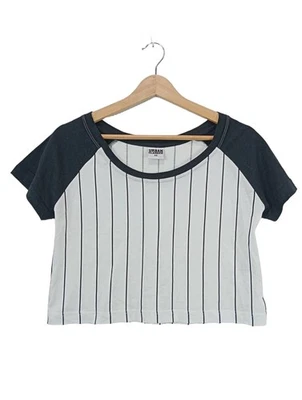 URBAN CLASSICS T-shirt court Dames Haut T EU 34 noir-blanc style décontracté - Photo 1/4