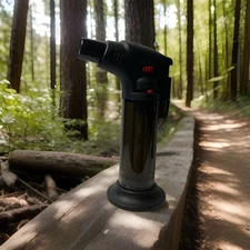 Butane Torch Gun Empty Kitchen & Outdoors Cream Brulé Camping Hiking Fire Starts