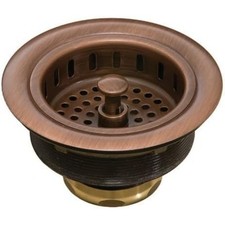 - 3.5" Basket Strainer for Kitchen/Bar/Prep Sinks Finish: Antique Copper
