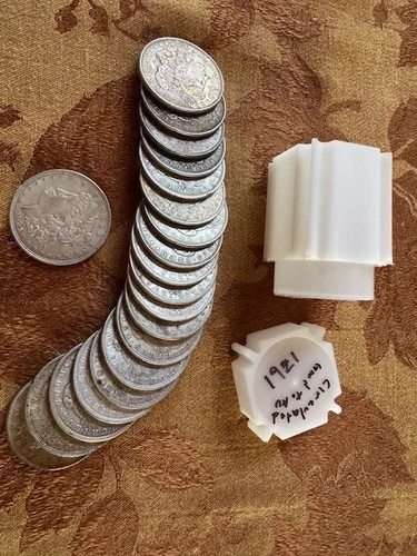 Roll of 1921 Morgan Dollars - Very Fine to AU Condition