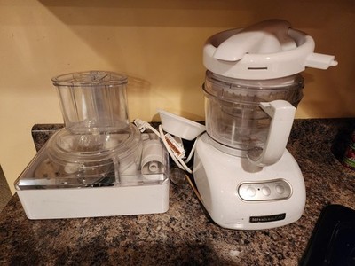 KitchenAid 12 Cup Food Processor White W/ Accessories & 4-Cup Bowl KFP760WH3