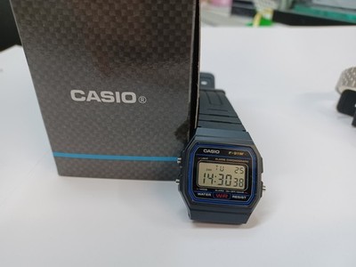 Casio F-91W-1Yeg Digitaluhr Vintage Original Mit Garantie 