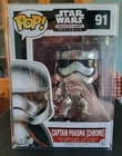 Funko Pop Star Wars Captain Phasma Chrome #91 Smugglers Bounty Vaulted