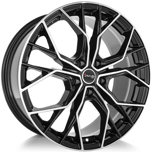 AVUS AC-M10 19" 8.5J 5x120 ET 35 72.6 BLACK POLISHED Alloy Wheels