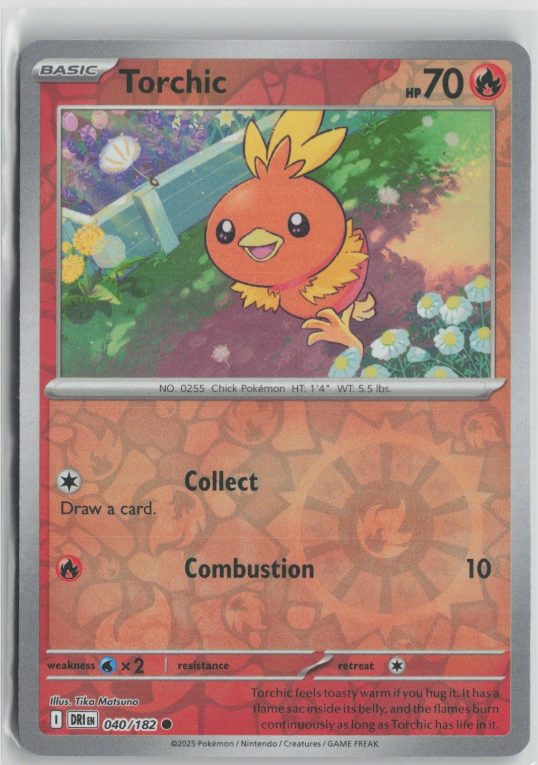 Torchic 040/182 Common SV10: Destined Rivals NM Reverse Holo