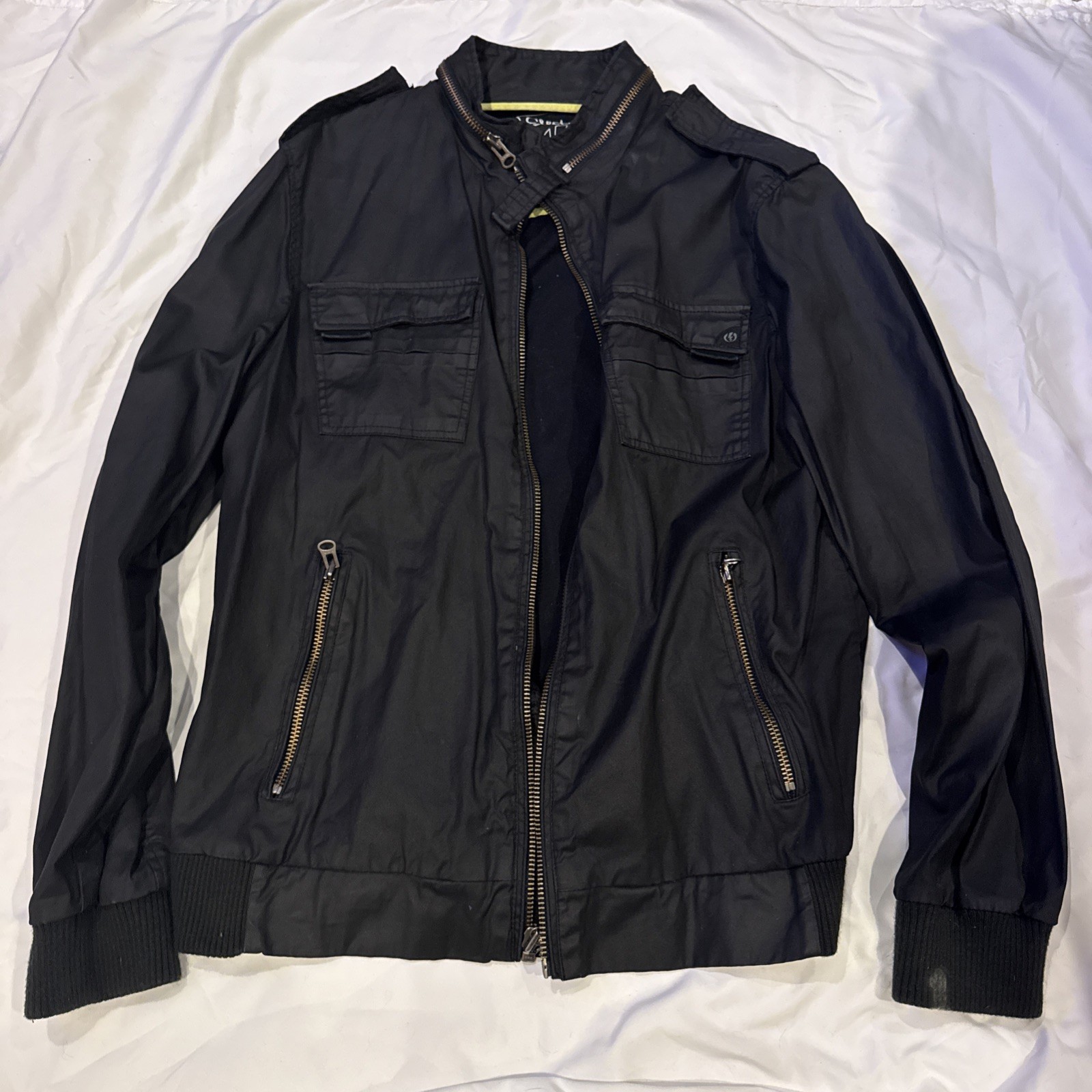 Electric Visual Evolution Mens Waxed Jacket XL Bl… - image 1