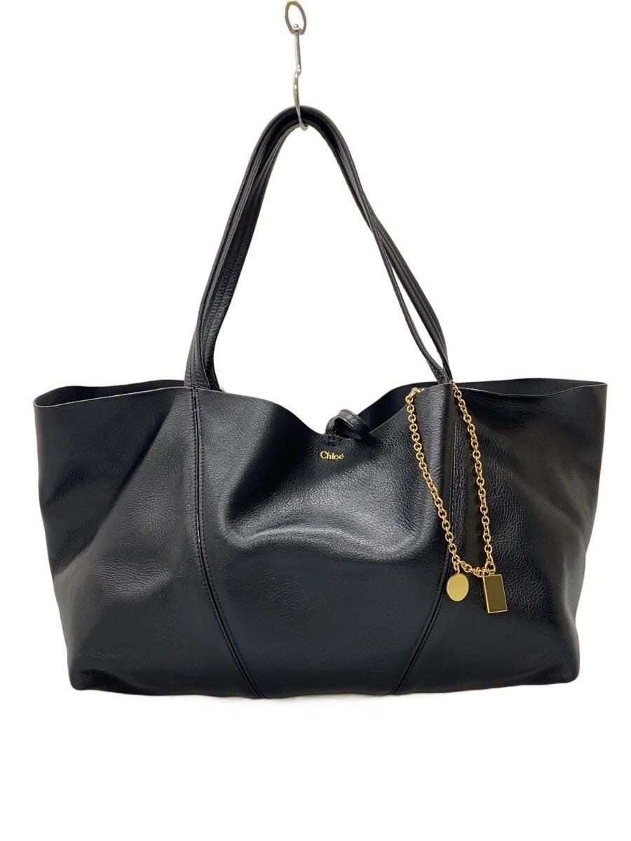 Chloe Tote Bag Leather BLK CH26SS814N84001 Used