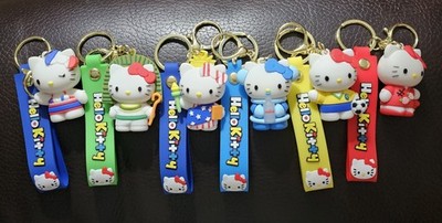 Sanrio Hello Kitty Key Chain and Wrist Strap (Select Your Favorite)
