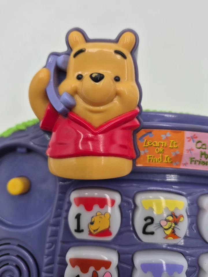 VTECH Disney Winnie The Pooh Teach N Lights Phone Learning Toy Tested Working - Image 3 of 4