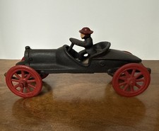 RARE VINTAGE CAST IRON RACE CAR TOY