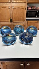 Franklin Mint Heirloom Collection Dolphin Porcelain Collector Plates Set of 5