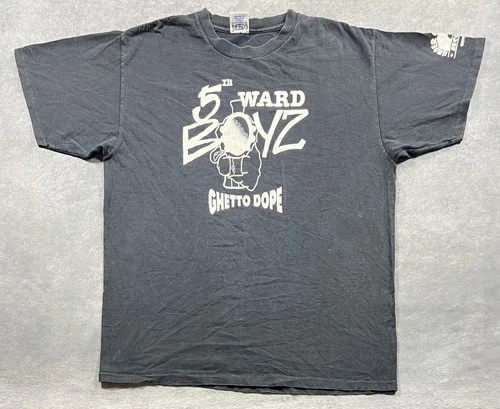 5th Ward Boyz Ghetto Dope Shirt Size XL RAP A LOT RE Vintage vintage concert t-shirt, vintage, size XL, single stitch, B+ condition