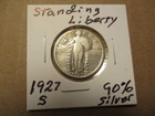 Standing Liberty Quarter, 1927-S, SEMI KEY DATE, 90% SILVER!! #76