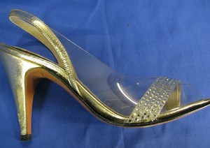 vintage gold shoes