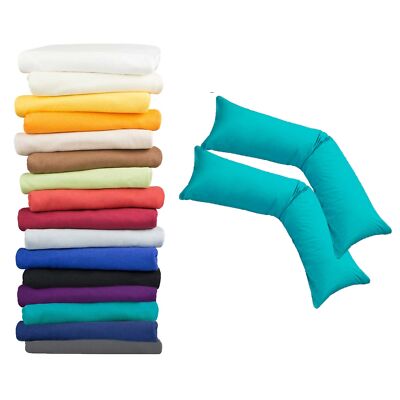 2er Pack Seitenschläferkissenbezug 40x145 cm Stillkissen Kissenbezug Jersey Moon