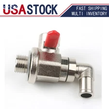 Engine Oil Drain Valve (14mm-1.5) & L-Shaped Hose End L-002 COMBO PACK