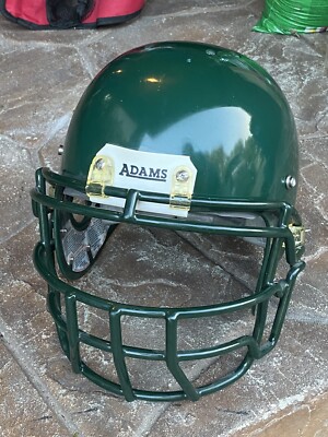 green Adams Football Helmet A3000 +Mask -Adult Medium-Packers? Eagles? |  eBay