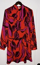 Who What Wear Milanese Victorian Women M Floral Chiffon Ethereal Mini Dress