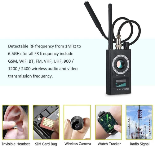 K18 Signal Detektor Störsender Wireless GPS Detektor Versteckter Kamera Finder - Bild 15 von 24