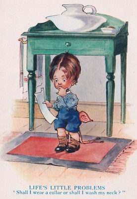 Comic Postkarte E J Hey Life s Little Problems Serie 381 Vintage unbenutzt UK