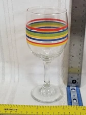 Fiesta Fiestaware Libbey Mambo Coordinates Wine Glass Water Goblet