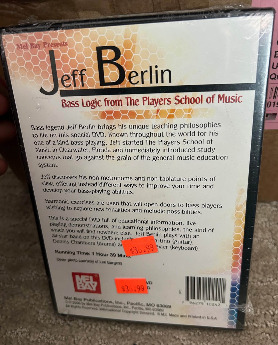輸入DVD Jeff Berlin Bass Logic from The Players School of Music