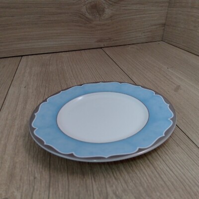 Platin Arabesque Beilagenplatte Marks & Spencer 180 mm blau weiß Platten