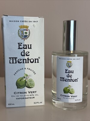 Prestige de Menton CITRON VERT Eau de Menton Eau de Toilette 3.3oz/100ml NEW
