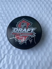 TRISTAN JARRY Pittsburgh Penguins SIGNED Autographed 2013 Draft Puck SOS COA
