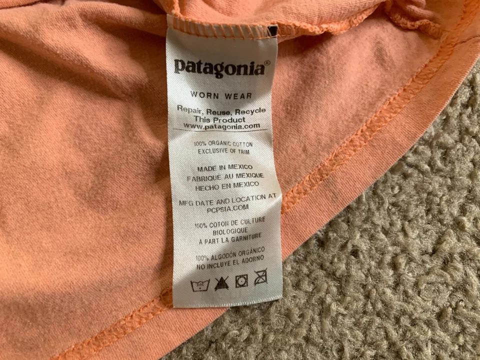 Patagonia Girls Shirt Large Pink Flying Fish Short Sleeve Crewneck Youth Cotton - Image 4 of 4