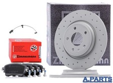 ZIMMERMANN BREMSENSATZ 300mm WK GELOCHT HINTEN AUDI A6 C8 4AH 4A2 A7 4KA Q5 FYB