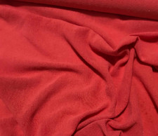 BLOOD ORANGE Hand Dyed Raw Silk Gauze NOIL Fabric
