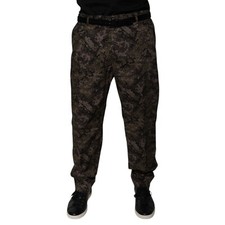 DOLCE & GABBANA Pants Multicolor Camouflage Men Dress Trouser IT54/W40/XL 720usd