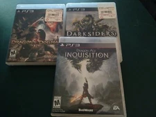 3 PS3 Games Dragons Dogma Dragon Age Inquisition Darksiders Sony PlayStation