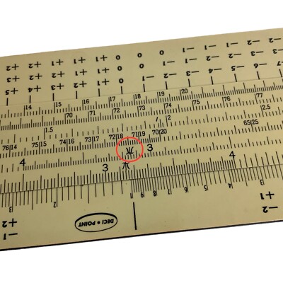 Pickett & Eckel Model 1 Slide Rule Deci Point Magnesium 12 in