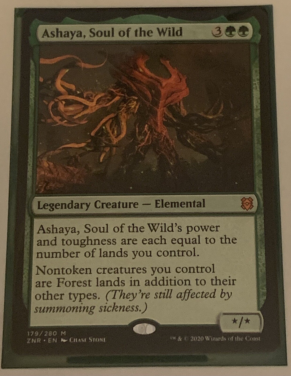 MTG Ashaya, Soul of the Wild Promo Pack: Zendikar Rising 179/280 ...