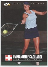 2005 Ace Authentic Debut Edition - Emmanuelle Gagliardi Tennis Card #95