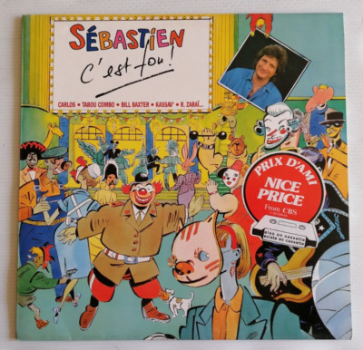 Sébastien C'est Fou! LP 1988 Compilation CBS 461192 1 D. Herody EX/NEUF