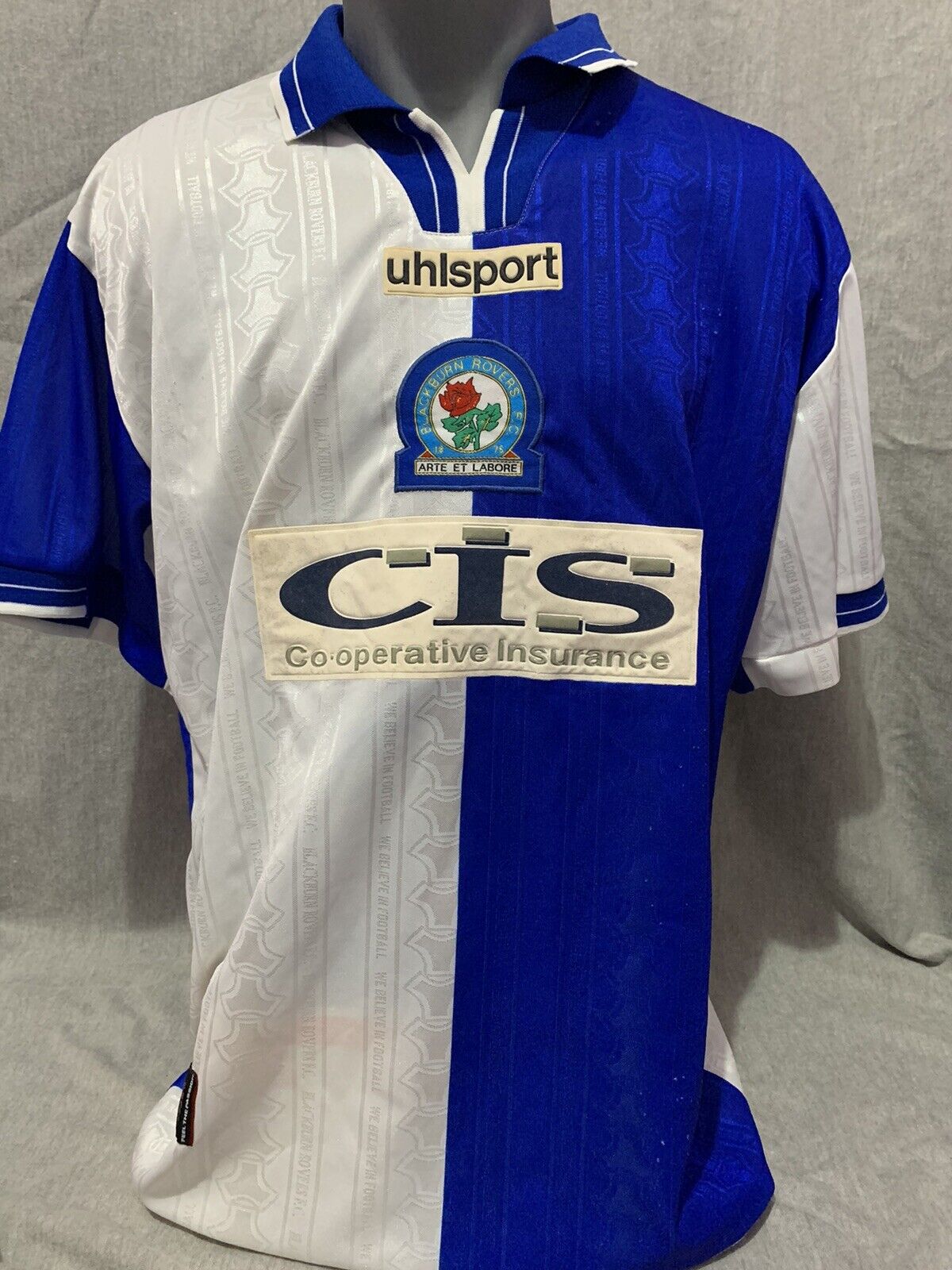 Blackburn Rovers Home Shirt 1998/00 42/44 Chest Original Rare And Vintage