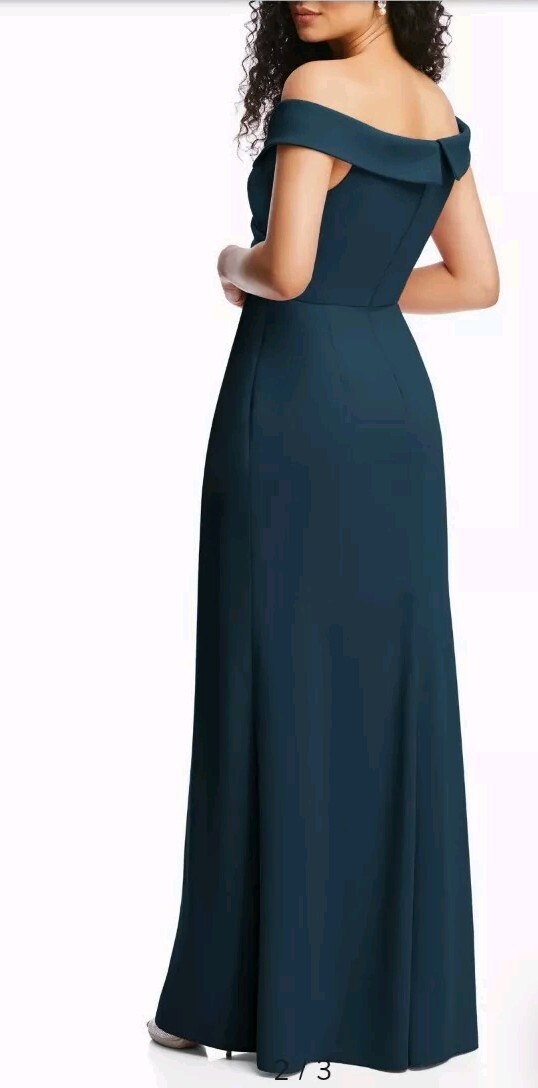 bhfo evening dresses 2024 Chiffon Black Halter Formal Dress With Slit XS / Blue main image 1