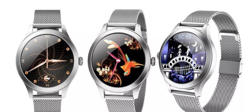 Montre connectée Elena Cellys avec suivi de sport et écran tactile noir