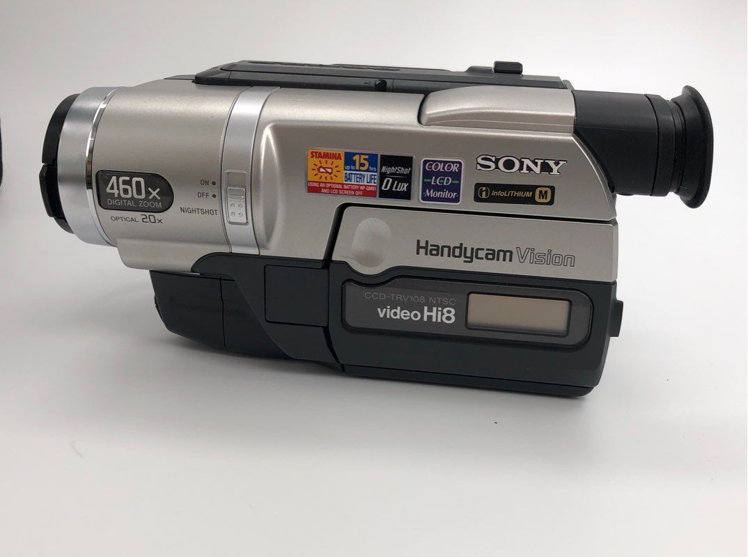 Silver Sony Video Hi8 Handycam Camcorder CCDTRV108 With Cords and