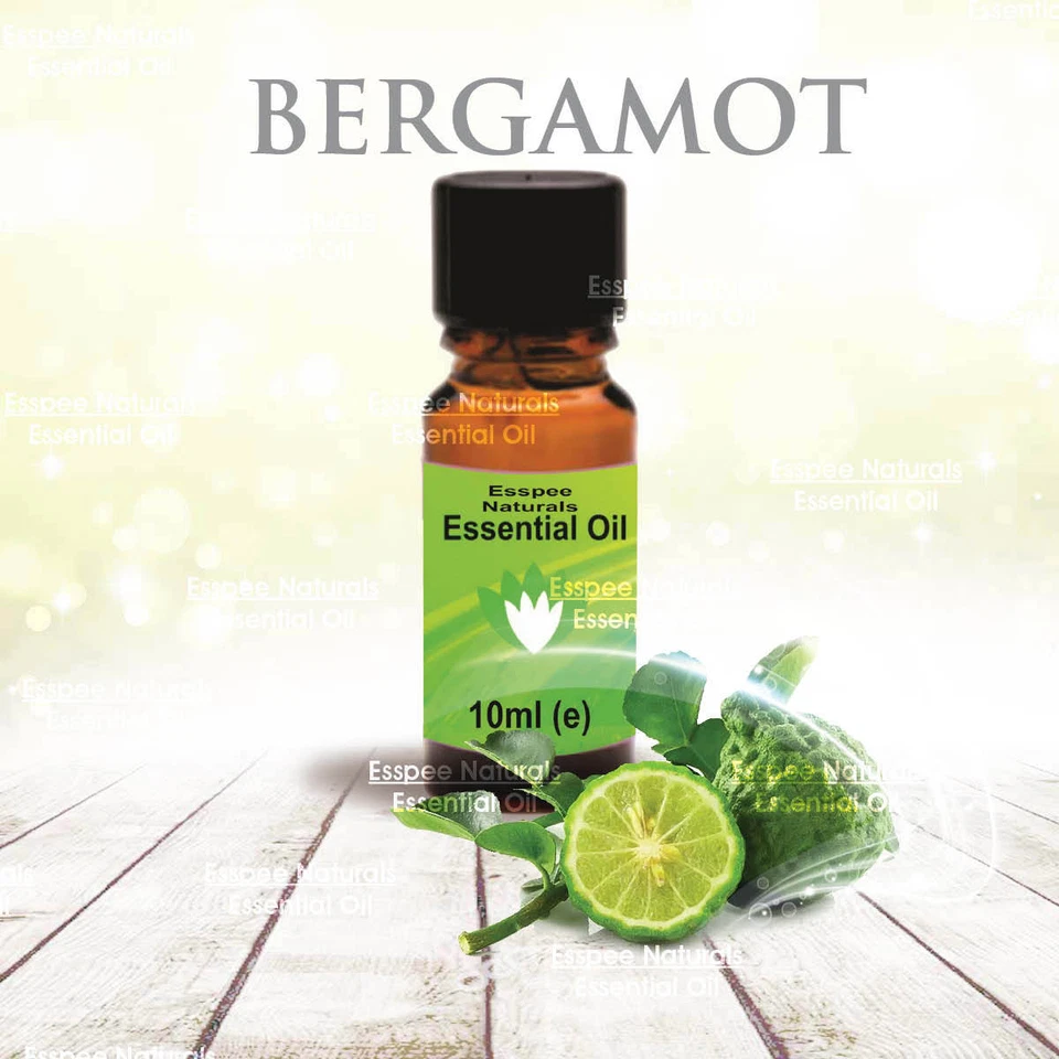 ESSPEE NATURALS Bergamot Essential Oil 10ml - 100% Pure - For Aromatherapy & Home Fragrance