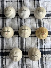 8 Vintage Golf Ball Lot Spalding, Arnold Palmer, Dunlap, Acushnet, Lynx