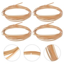 4Pcs Durable Bamboo Craft Strips for DIY Basket Making and Home Decor
