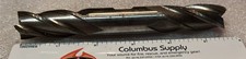 3/4" HSS 4 FLUTE DOUBLE END MILL, CENTER CUT, NEW