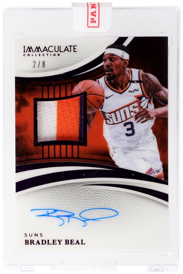 BRADLEY BEAL 2024-25 IMMACULATE PATCH AUTOGRAPH FOTL SUNS AUTO 2/8 sealed view 1