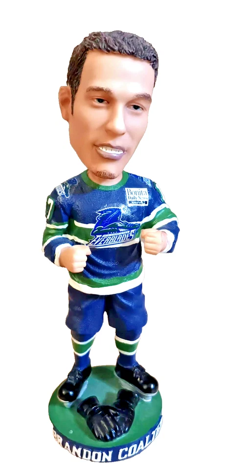 Figura Bobblehead Hockey ECHL Vintage Brandon Coalter Florida Everblades Rara Foto 3 de 4
