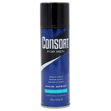 Consort For Men Hair Spray Aerosol Unscented Extra Hold 8.30 oz
