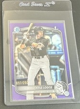 2025 Topps Bowman Draft Chrome Kyle Lodise #BDC-144 Purple REF 057/250 1st